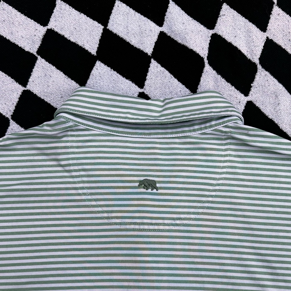 Striped Green Polo Shirt